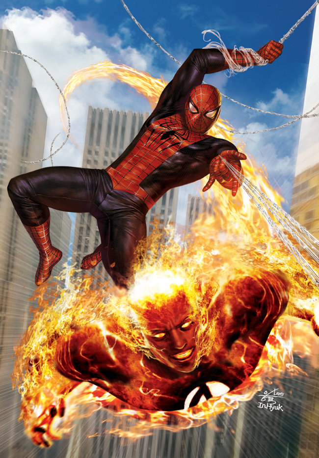 Spidey &amp; Johnny Storm by <a href="/inhyuklee/">InHyuk Lee</a>