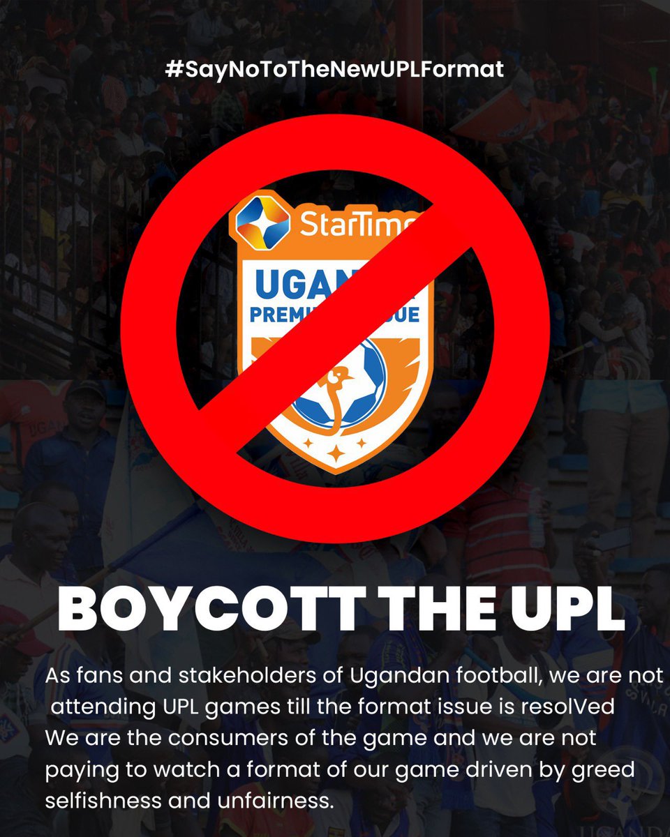 kaggwebrian's tweet image. WE SAY NO TO THIS NEW FORMAT
@UPL