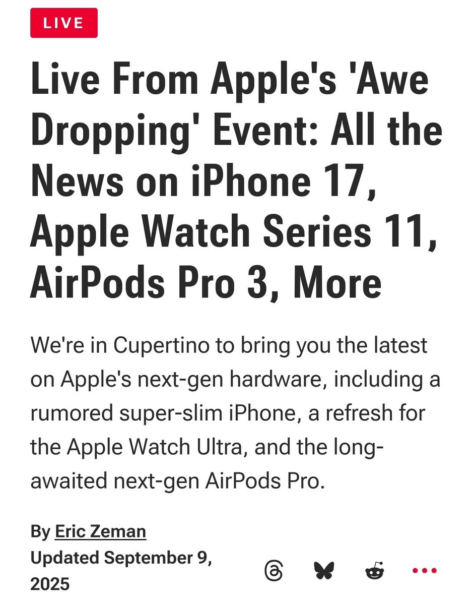 Natep717's tweet image. The Apple event is today and the iPhone 17 drops lets see how this effects #AppleStock after a string of loses come from apple can they turn things around!? #StockMarketNews
