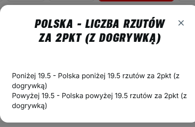 🟥 Superbet – poważna wpadka i brak odpowiedzialności  
Zagrałem zakład na oddane rzuty za 2 pkt Polaków w meczu koszykówki, przed meczem gdy kilka osób ze społeczności zagrało ten sam zakład to zmieniały się tylko linie na wyższe, zakład nie został usunięty.

Zawodnicy oddali 20