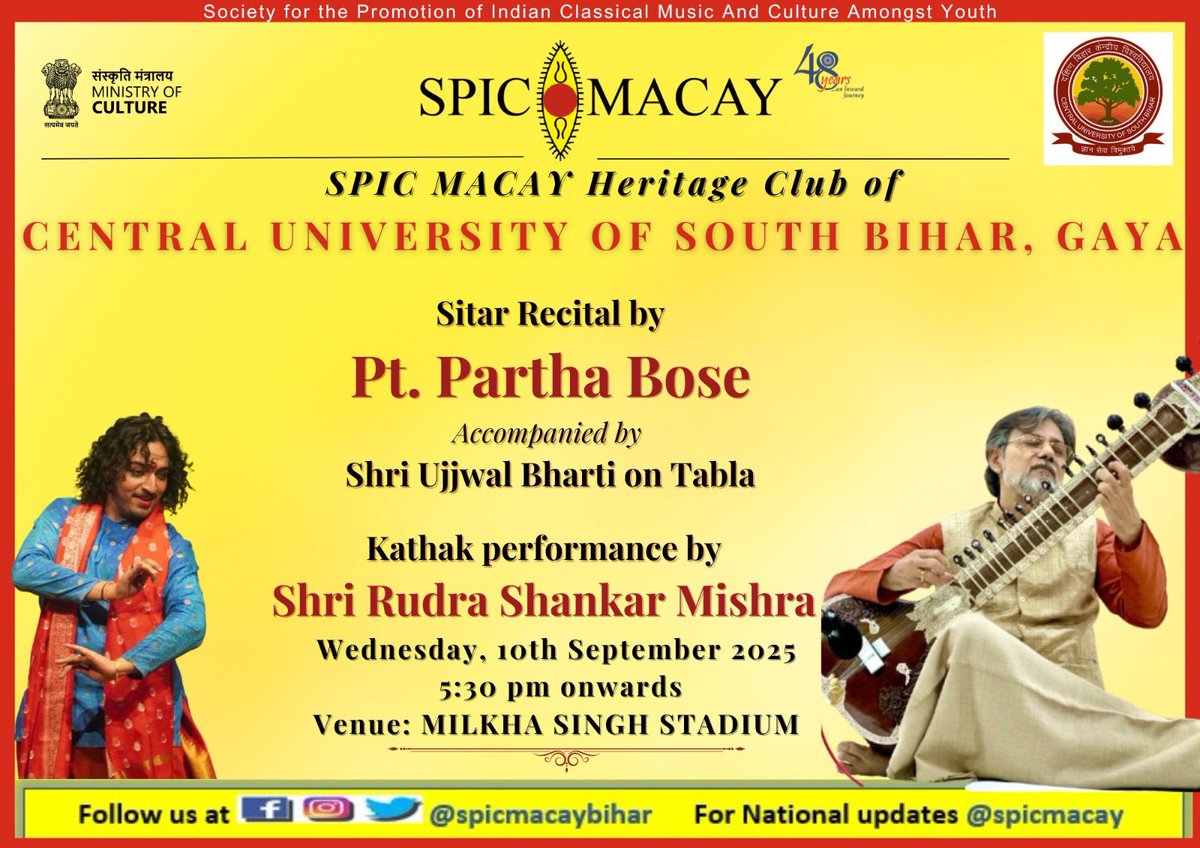 SPIC MACAY BIHAR (@spicmacaybihar) on Twitter photo 