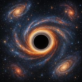 Si pudieras caer en un agujero negro, desde fuera parecería que te quedas congelado en el tiempo justo antes de cruzar el horizonte de sucesos.