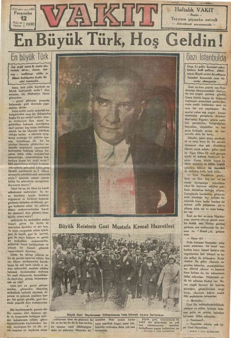 tyrael02's tweet photo. Vakit Gazetesi – 12 Haziran 1930: Gazi Paşa İstanbul’da... https://t.co/CAQZ4RdSP8