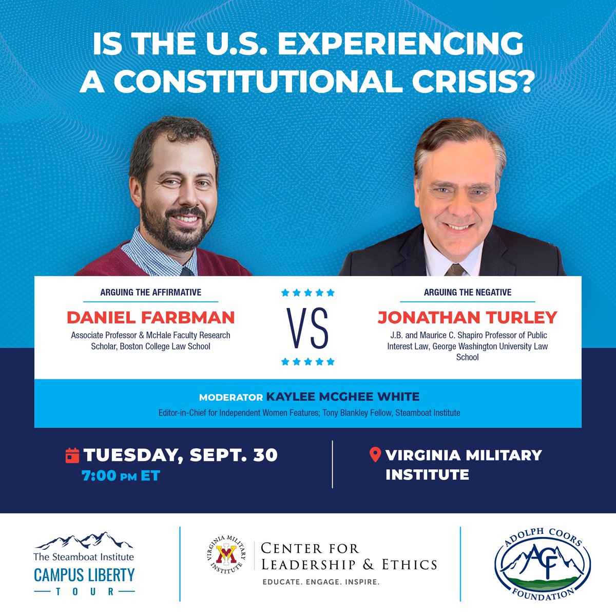 The first debate of our fall 2025 Campus Liberty Tour is kicking off at the end of this month! 🇺🇸🇺🇸🇺🇸

Our Campus Liberty Tour focuses on teaching students how, not what to think - we want a variety of different perspectives and viewpoints to attend our debates and participate!