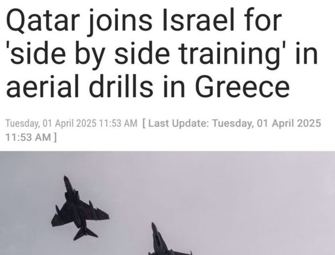 Qatar and Israel are actually allies