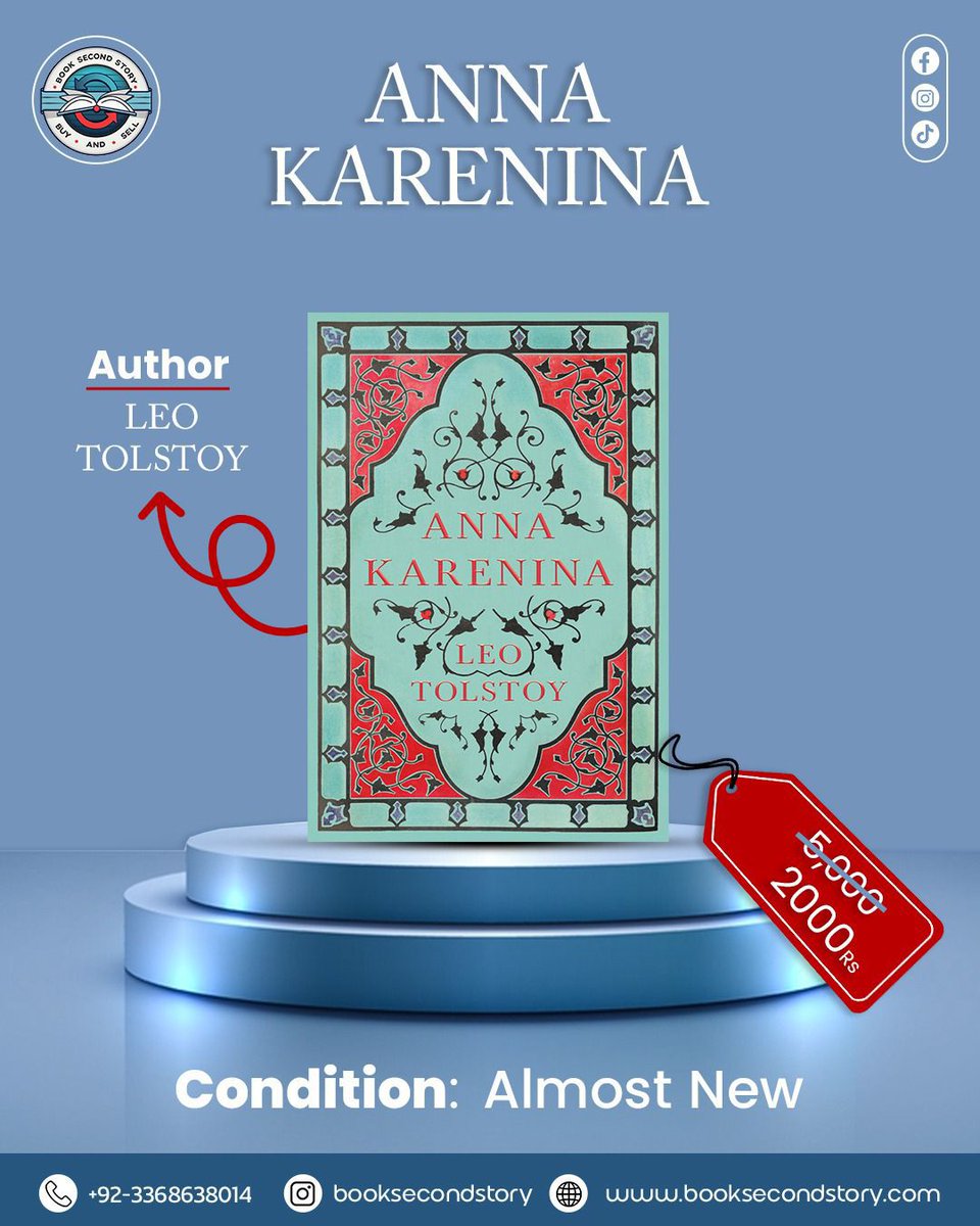 booksecondstory's tweet image. Own a masterpiece without breaking the bank! Anna Karenina – almost new &amp;amp; affordable. 

Buy yours now from booksecondstory.com

 #BookSecondStory #buybook #ReadersCommunity
