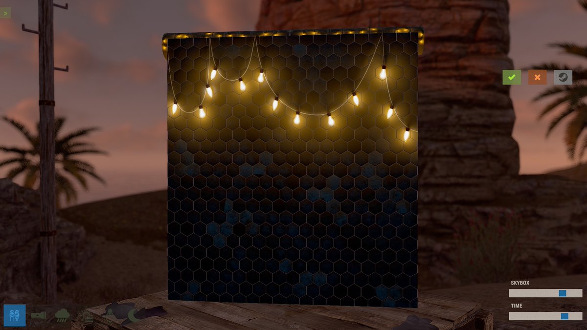 EXHIBIT garage door for this week submission, obviously themed after the latest DLC, do you think it fit in? 
steamcommunity.com/sharedfiles/fi…
<a href="/Helkus/">Helk</a> <a href="/gerrmanman/">ThatGermanGuy</a> <a href="/HedgesnVideos/">Hedge</a> <a href="/playrust/">Rust</a> <a href="/FcpnchStds/">facepunch</a>