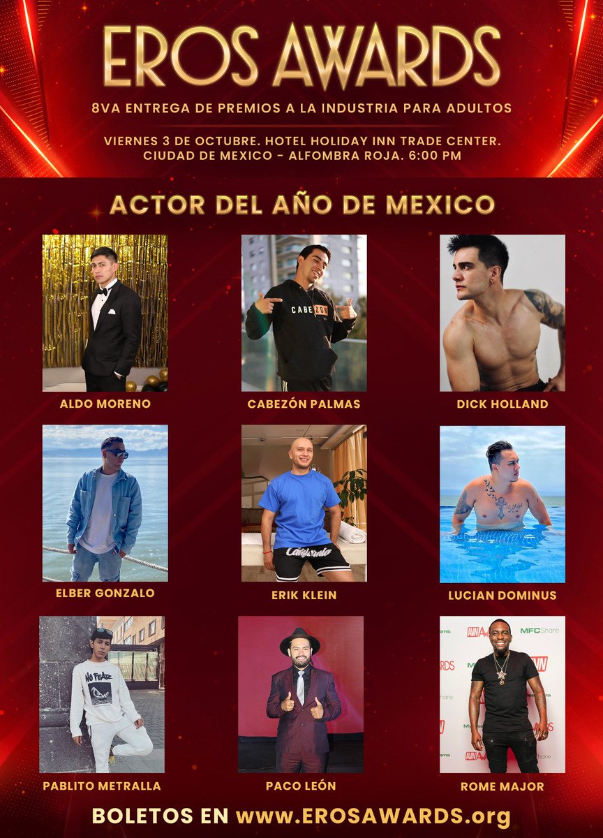 Vota por tu ACTOR DEL AÑO - MÉXICO favorito!

🔸MENCIONA A TU FAVORITO, CADA MENCIÓN ES UN VOTO 🗳️

⚠️(Solo se tomarán en cuenta una mención por usuario)
