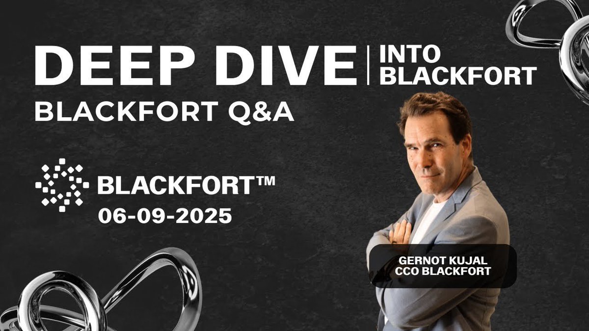 MarkBlackfort's tweet photo. 🎙️ @blackfort last deep dive hosted by @GernotKujal “Blackfort Deep Dive Community Q&amp;A” on 6th Sep.
From BXN’s steady growth to the upcoming Black B (Blackfort Pay) launch, here are the 10 key insights shaping Blackfort’s future🧵

#Blackfort #BXN #Blockchain #Smartchain #Staking https://t.co/2DClLmMBcV