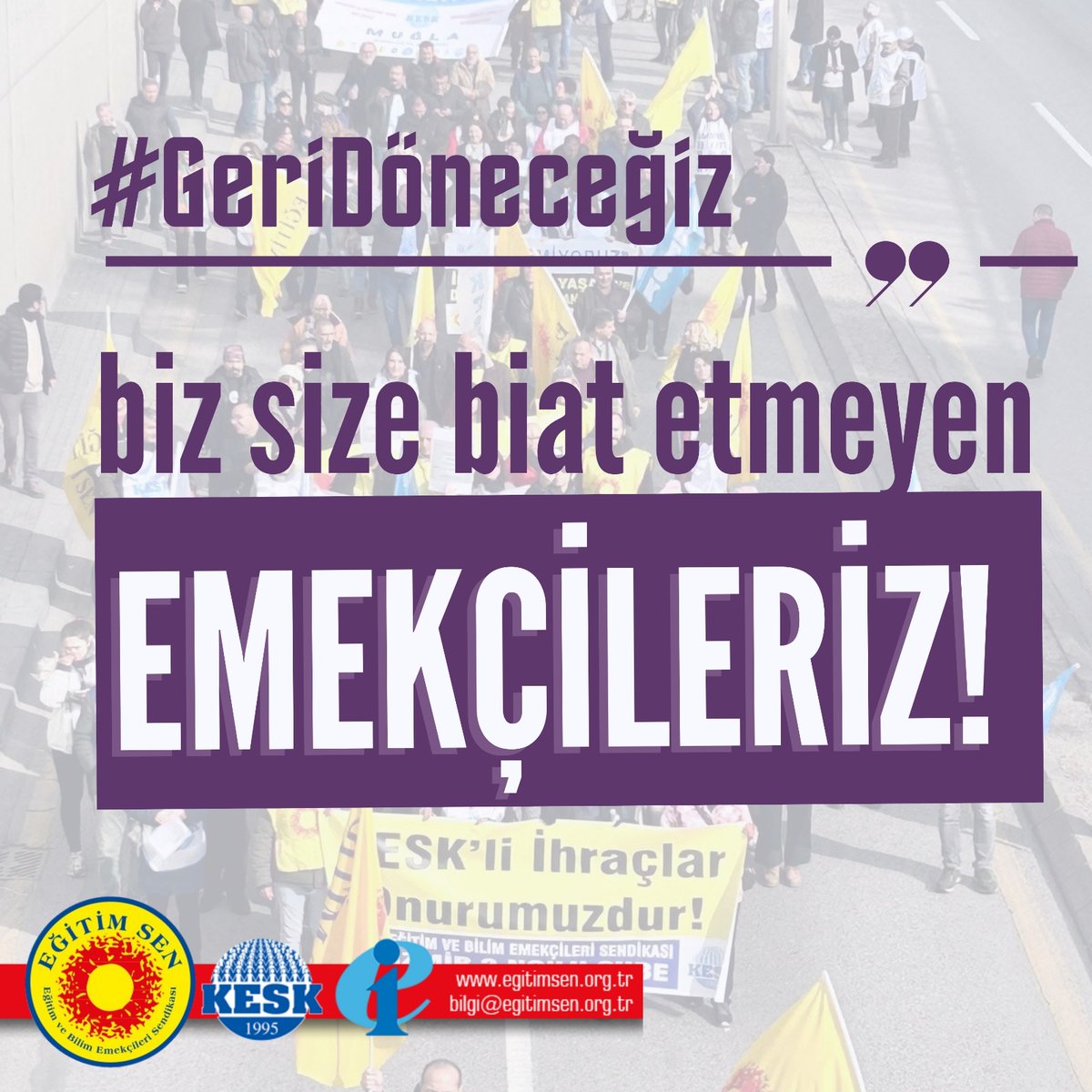 Akademisyenler görevine iade edilsin! #GeriDöneceğiz