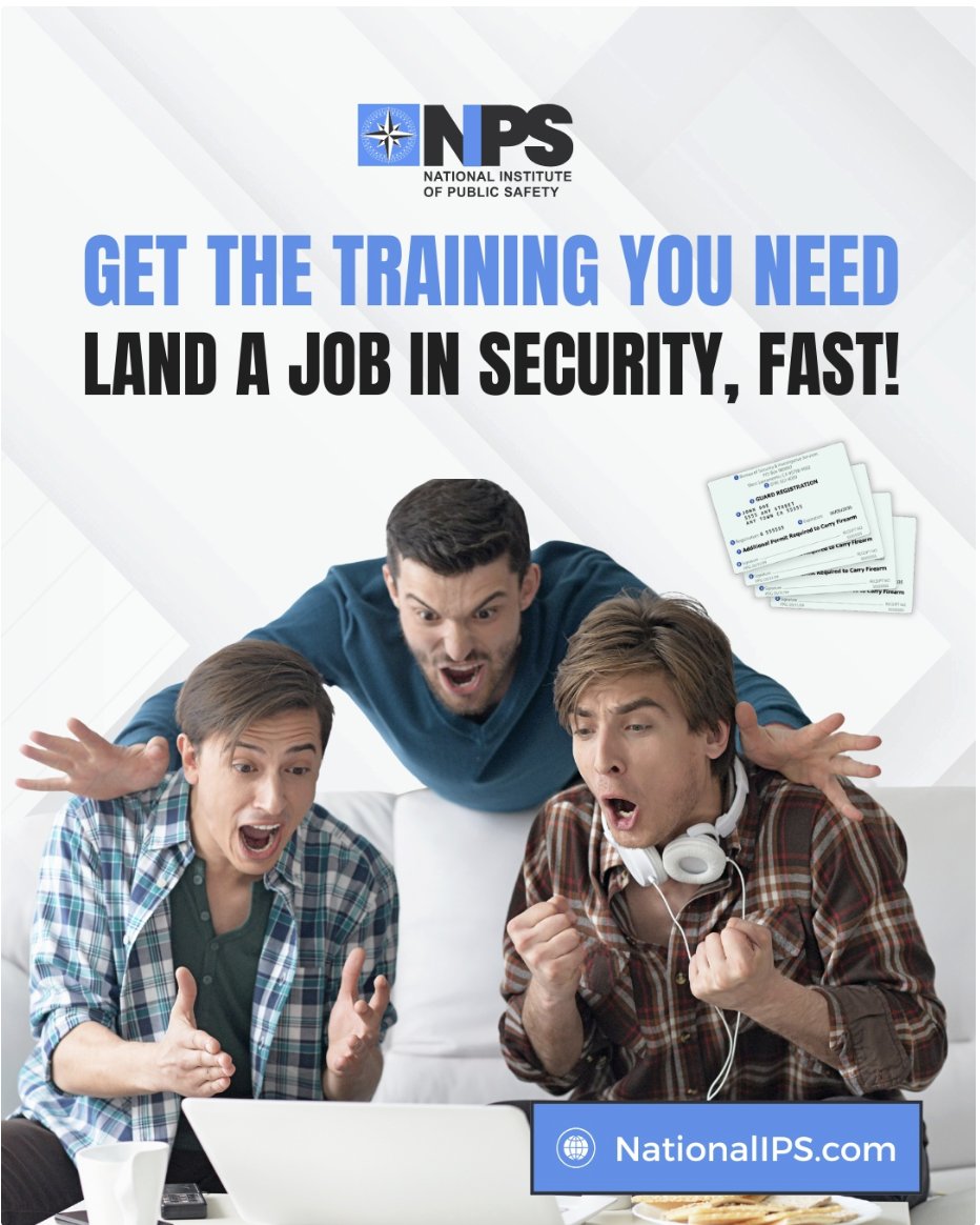 💡 Want to start your career in security with confidence?

At NationalIPS, our top-rated instructors bring years of real-world experience in public safety to every course.

With their guidance, you’ll get:
✅ BSIS-Approved &amp; State Certified Training
✅ Hands-On, Job-Ready Skills