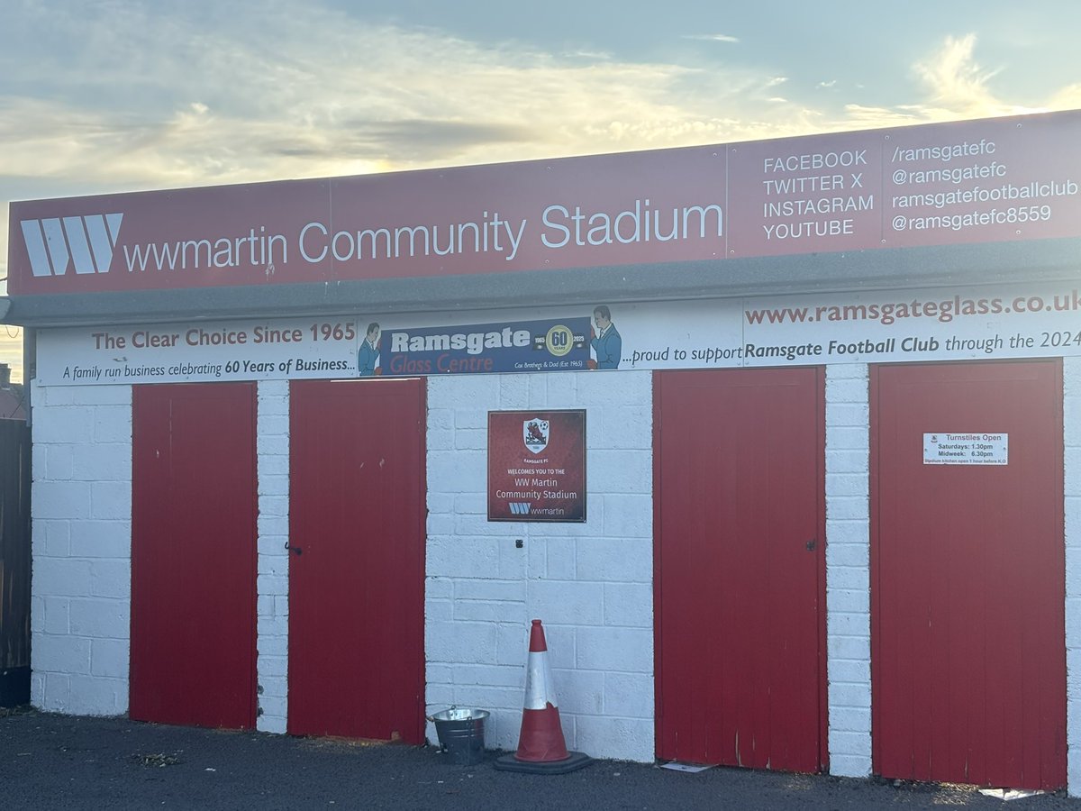We’ve arrived at the WW Martin Community Stadium for tonight’s <a href="/GoCardless/">GoCardless</a> Kent Senior Cup against <a href="/RamsgateFC/">Ramsgate Football Club (C)!!</a> 

Team news soon 💙