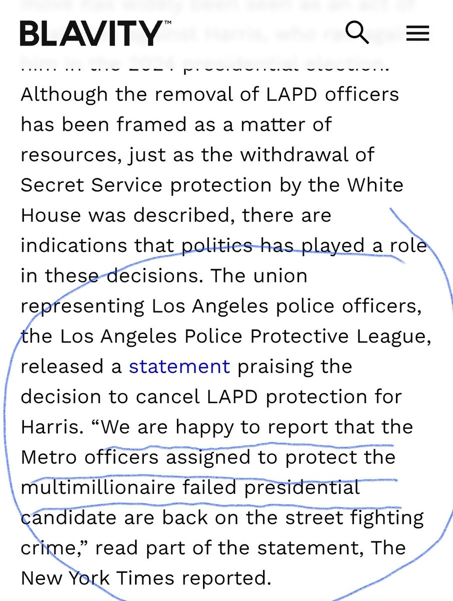 Quite sad VP Harris's safety is politicized. <a href="/Blavity/">Blavity</a> <a href="/BlavityNews/">Blavity News</a> #vp #SafetyFirst