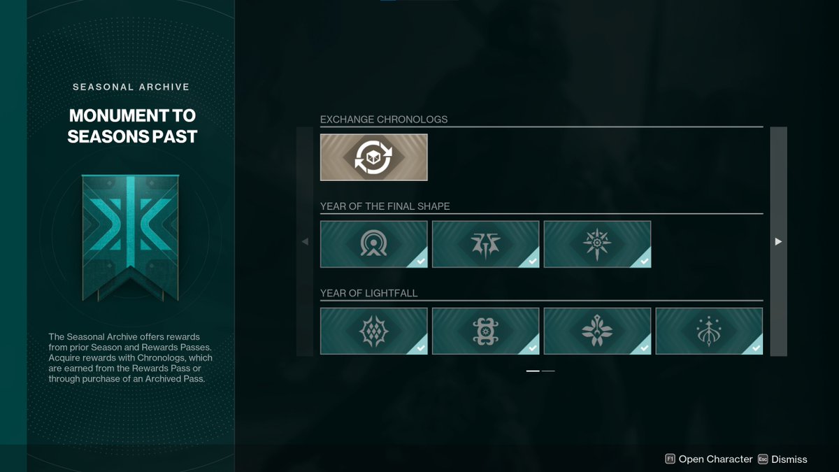 O Monumento das Temporadas Passadas fica à direita do Monumento Das Luzes Perdidas.

#Destiny2