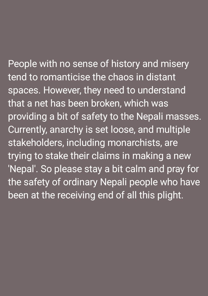 With Nepal...