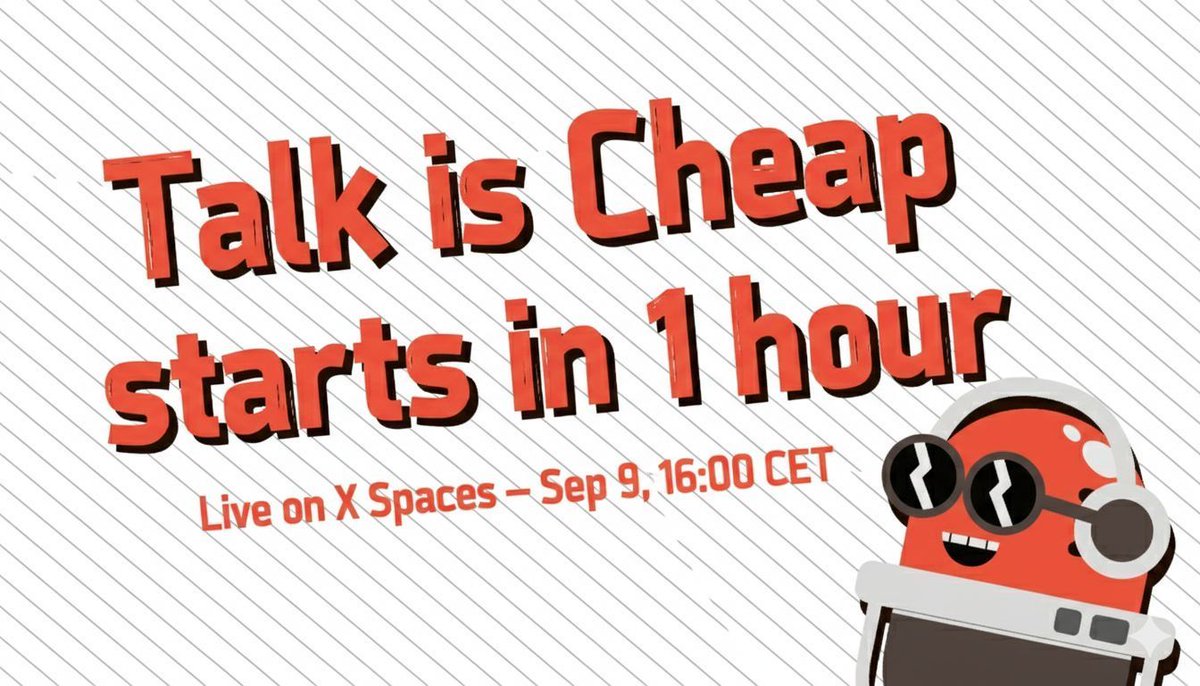 ax_labs's tweet image. 🚨 We&apos;re live in just 1 hour!

Talk is Cheap by AxLabs starts today at 16:00 CET on X Broadcasts.

This first session is all about &quot;building in public&quot;, with a behind-the-scenes look at projects like Neo X, GitMyABI, Cha-Ching (and our involvement at the Alpha Cohort), and what&apos;s…