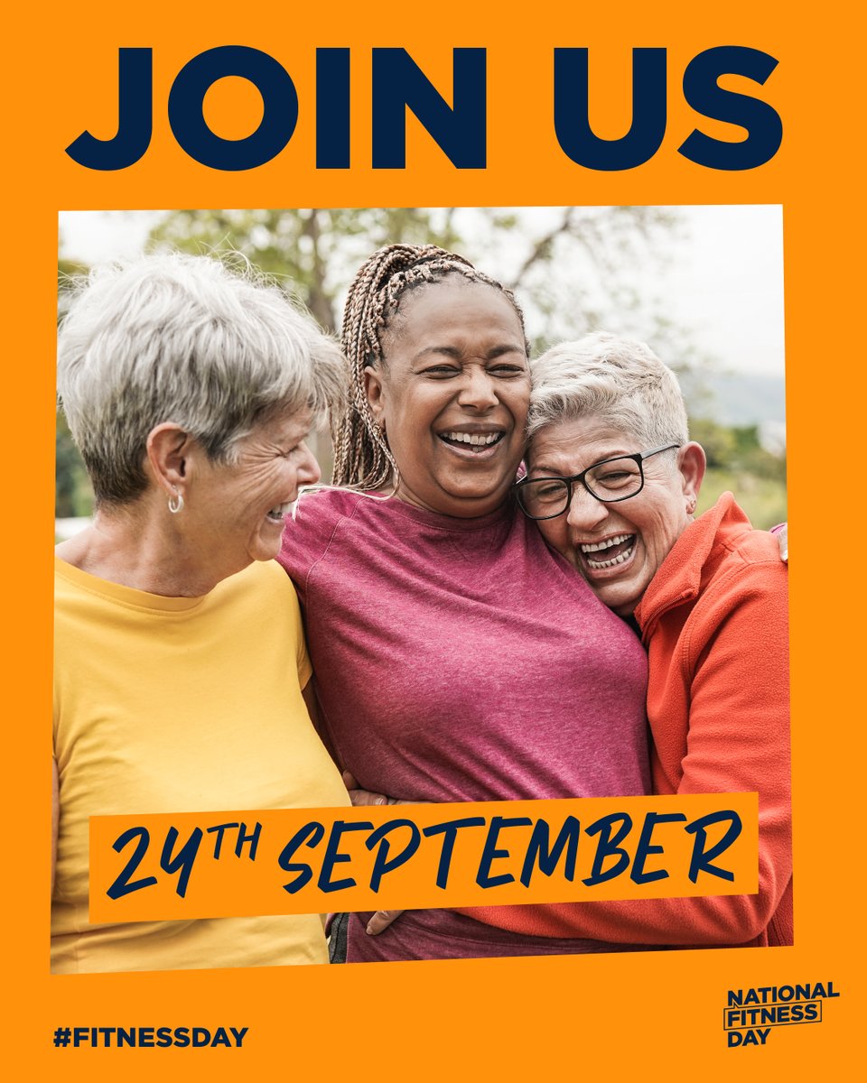 Cadwch y dyddiad, 24 Medi! Mae hi'n Ddiwrnod Ffitrwydd Cenedlaethol heddiw, ac mae'n cael ei bweru gennych chi! #DiwrnodFfitrwydd 

Save the date, 24 September! This year, National Fitness Day is Powered by you! #FitnessDay