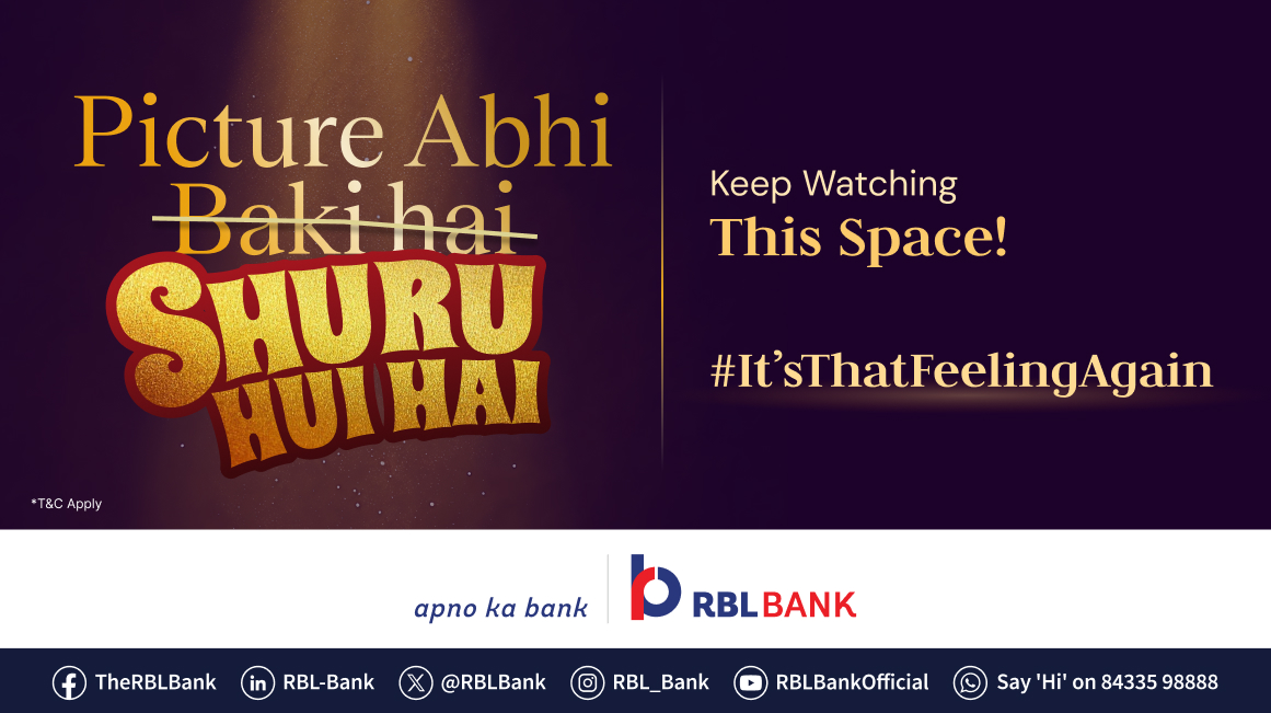 Lights… Camera… Celebration!
The offers are loading...

#ItsThatFeelingAgain #FestiveVibes #RBLBankCreditCards #ApnoKaBank #RBLBank