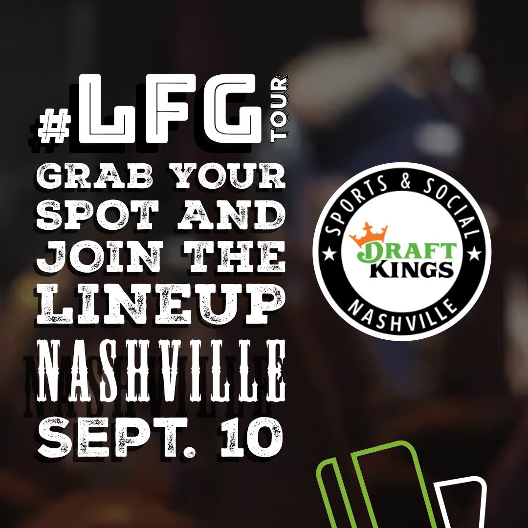 Last call, Nashville! 

Tomorrow’s the big day—our #LFGTour hits DraftKings Sports &amp; Social on 9/10. Don’t miss out on a full day of sales training, networking, and high-energy connection.

Today is the FINAL day to register: hubs.la/Q03G-g9M0

Secure your spot and join the