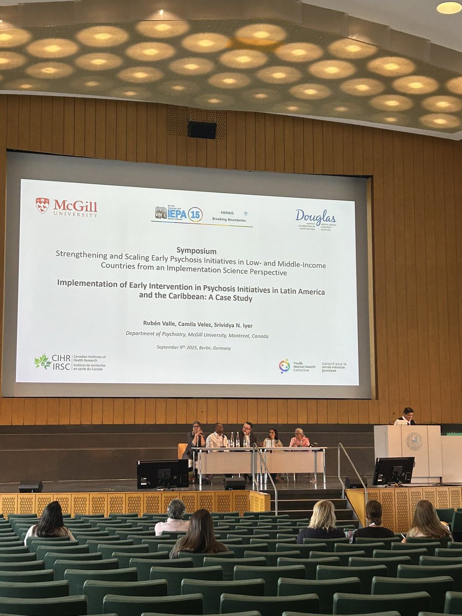 Day 2 at #IEPA15 — attending a truly engaging and much-needed session on implementing early intervention in psychosis in low- and middle-income countries 👏💪