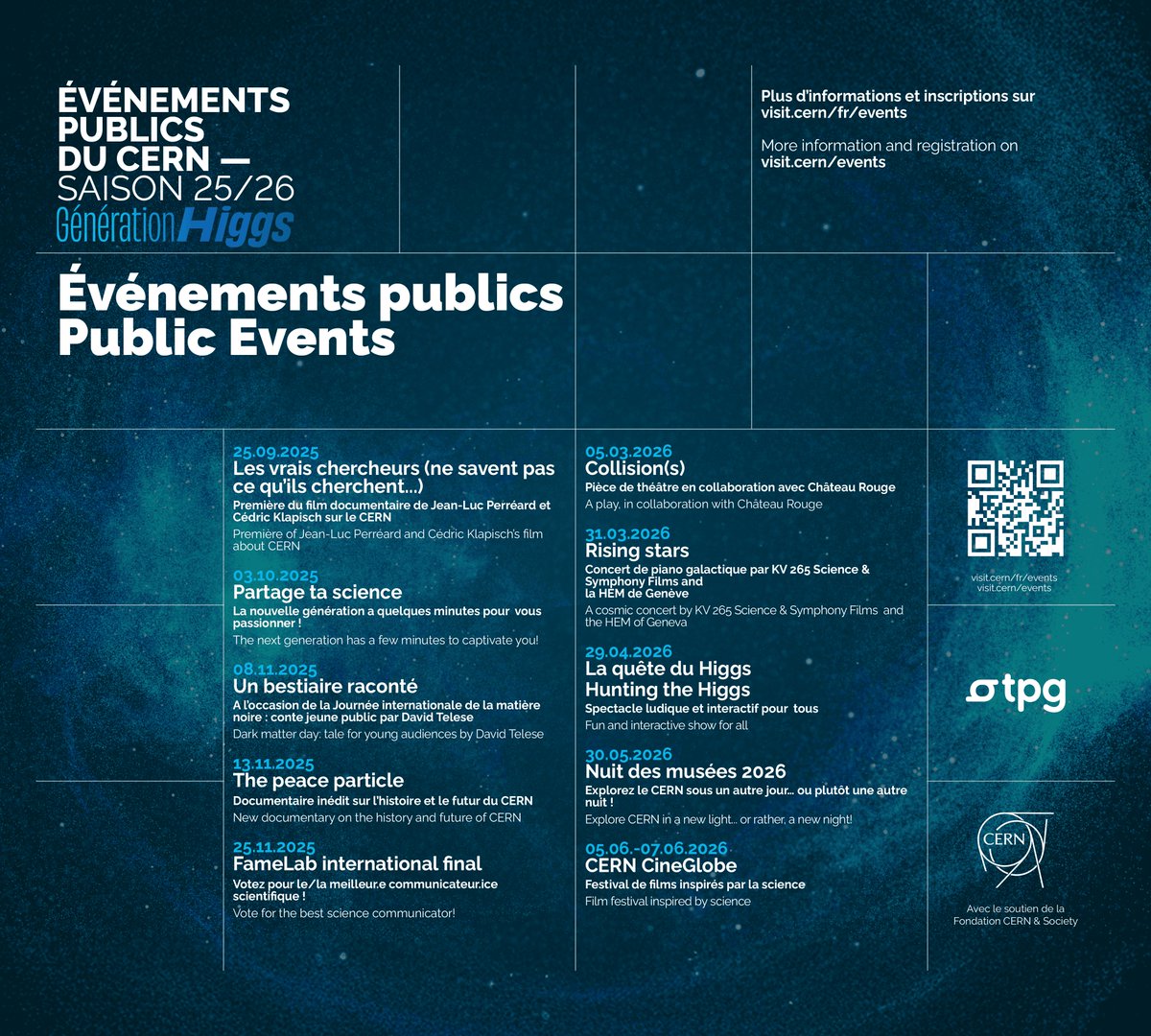 russellmanthy's tweet image. CERN launches Generation Higgs, its new cultural season ow.ly/TmNk50WTCcW @CERN #physics #particlephysics #art