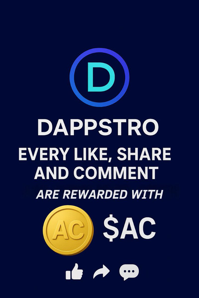 AssetcoinAC's tweet photo. 🔗 The New era of SocialFi is Here.

Dappstro turns Social Interactions into Real Time Rewards.
Each Post, like, comment, share = $AC.

Simple. Powerful. Decentralised.

#Assetcoin $AC #Dappstro #SocialFi  #Ai https://t.co/GeLIAdGu4t