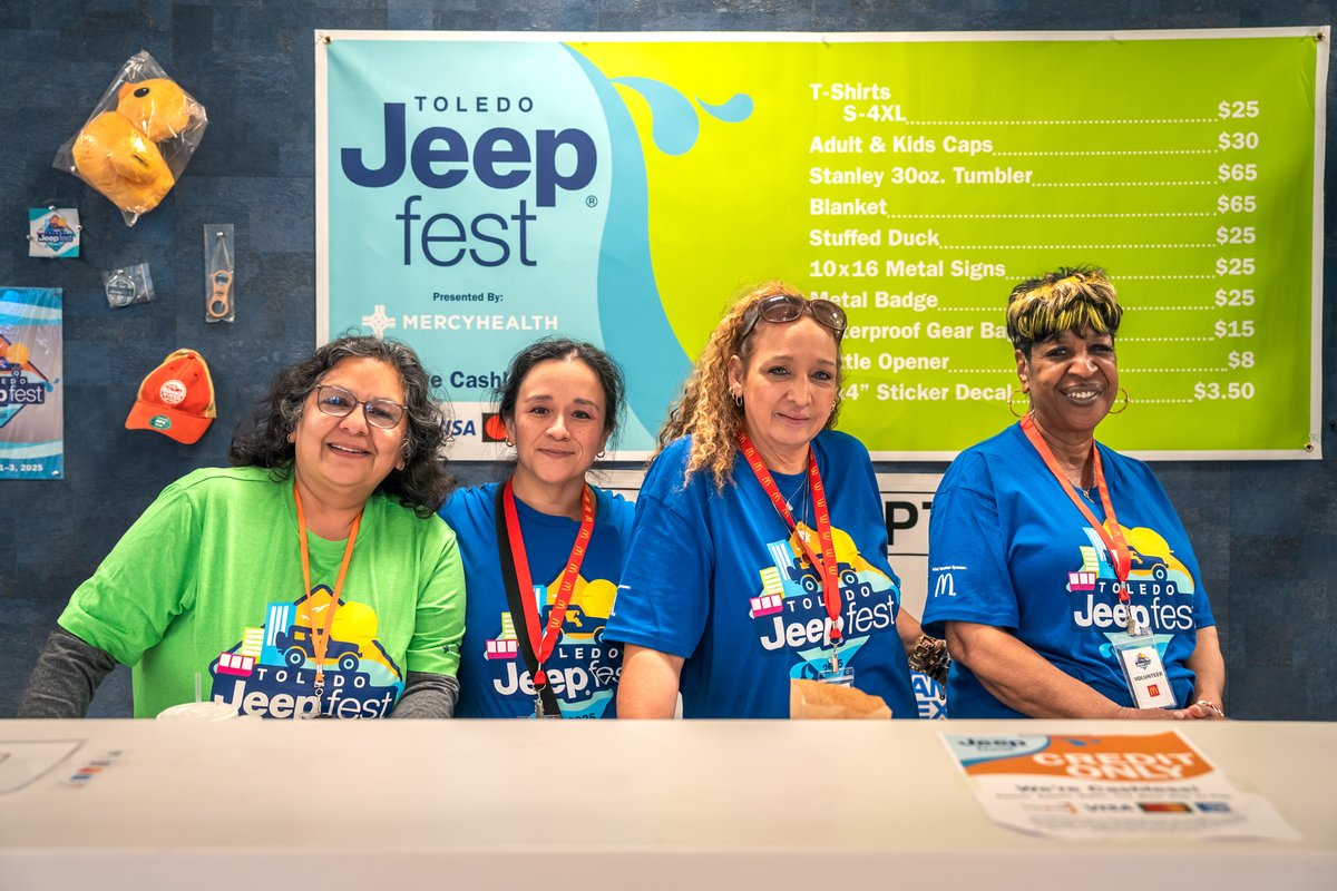 We love our volunteers! They help scale our big event down to you - the individual Jeep fan. Toledo Jeep Fest gets bigger and better because of these dedicated individuals. Consider volunteering for 2026 Toledo Jeep Fest (Aug. 7-9).
#DougiefreshPhoto #tjf2026 #jeeplife