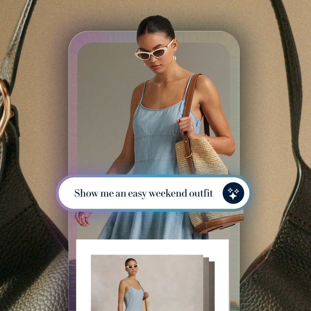 RalphLauren's tweet photo. Your ultimate #PoloRLStyle style companion awaits. Discover Ask Ralph on The Ralph Lauren App.
Simply tell Ask Ralph what you need help shopping for, from finding the right outfit for an occasion to buying the perfect gift for a loved one and more.
Explore #AskRalph (US only): https://t.co/xmeZqbY7xE