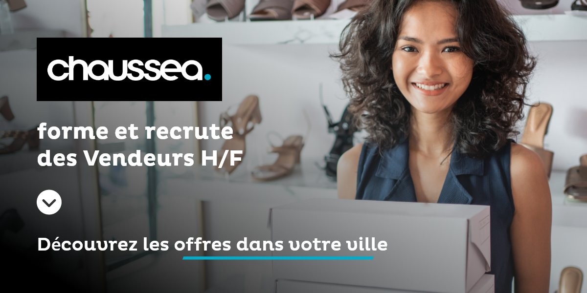 Et si votre prochain pas, c’était chez Chaussea  ?
 
✔ 6 semaines pour apprendre le métier
✔ CDD 6 mois à l’issue, avec possibilité de CDI
✔ Ouvert aux travailleurs handicapés

Découvrez les offres et postulez : urlr.me/vUfEuX