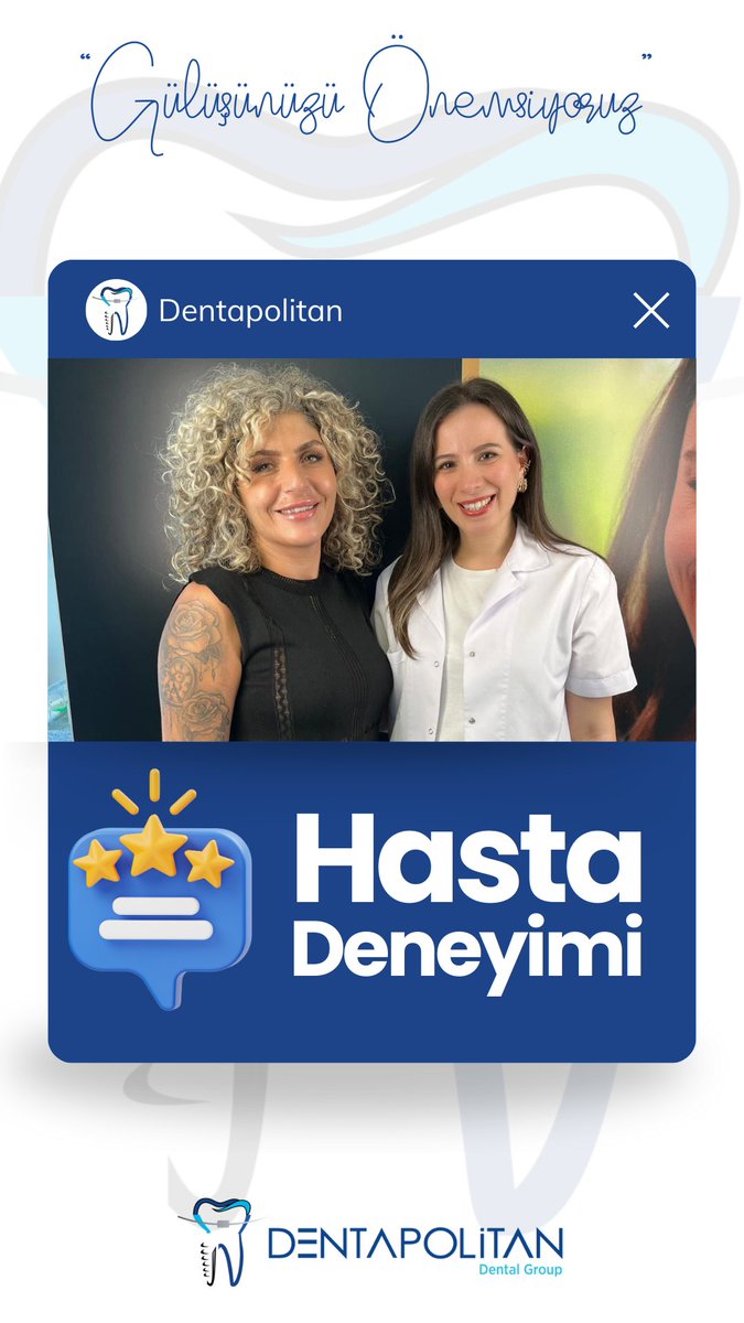 Dentapolitan’ı tercih ettiği için Reyhan Hanım’a teşekkür eder, kendisine sağlıklı ve mutlu gülüşler dileriz. 🦷✨

#Dişetitedavisi #Periodontoloji #Dentapolitan