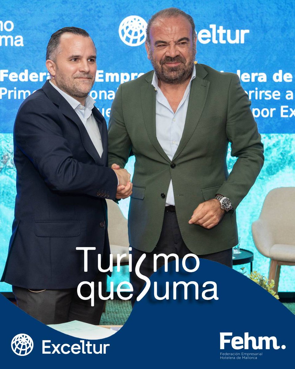 Hoy la FEHM ha formalizado su adhesión al manifiesto Turismo Que Suma. Una iniciativa promovida por <a href="/EXCELTUR/">EXCELENCIA TURISTICA</a>, con más de 80 líneas de acción, que aboga por un modelo turístico sostenible, inclusivo y con propósito social.

#fehm #javiervich #gabrielescarrer  #turismoquesuma