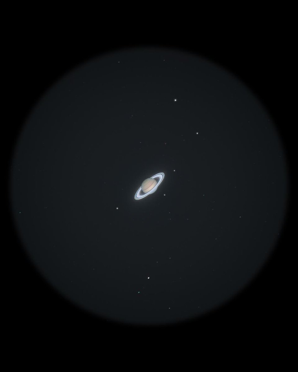 Saturn through a telescope