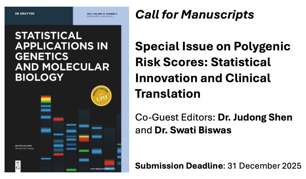 ASA Section on Statistics in Genomics and Genetics tweet media