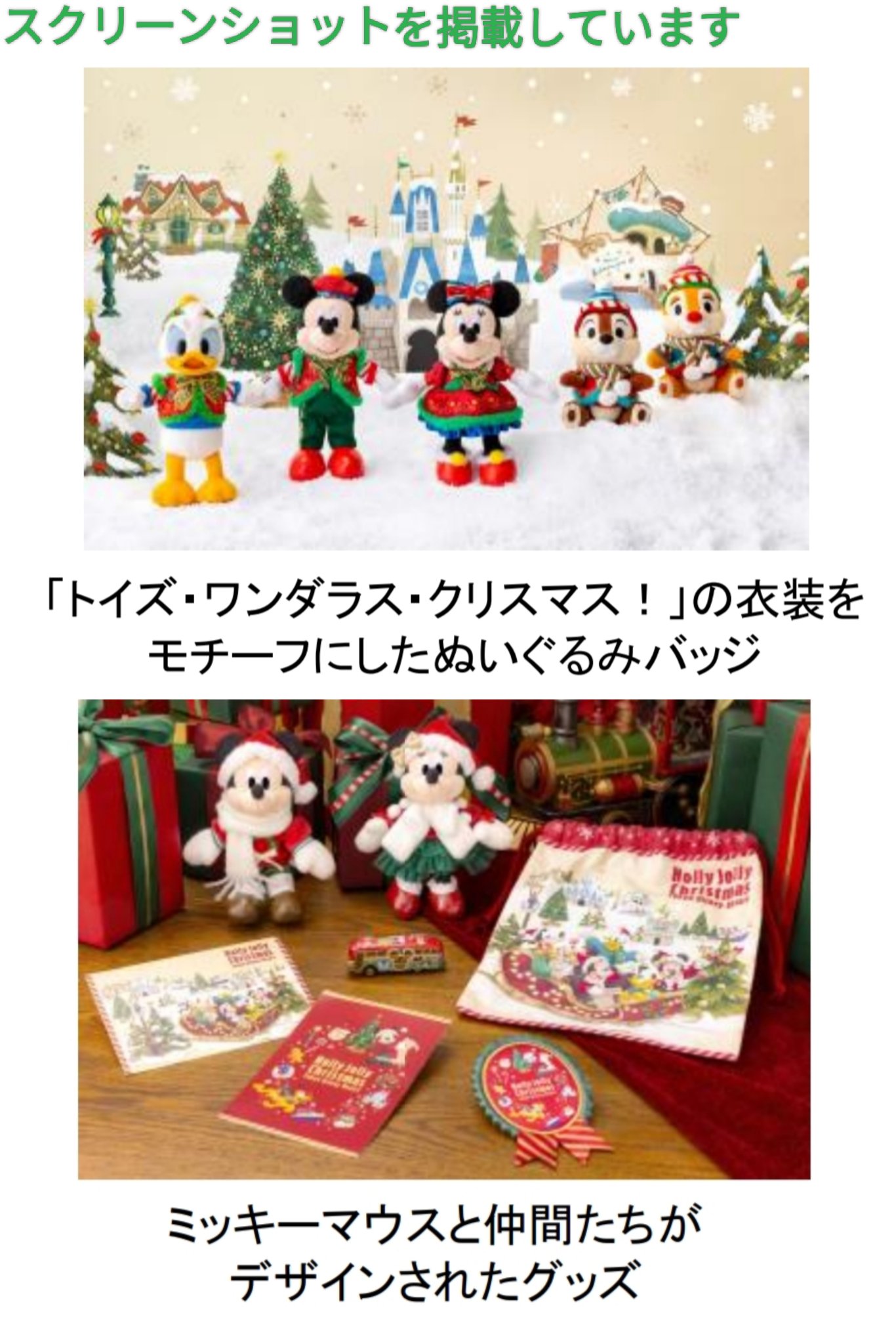 東京ディズニーランド ミッキー 10周年パスポート　クリスマスイブ イッツ・クリスマスタイム！東京ディズニーシー“ディズニー