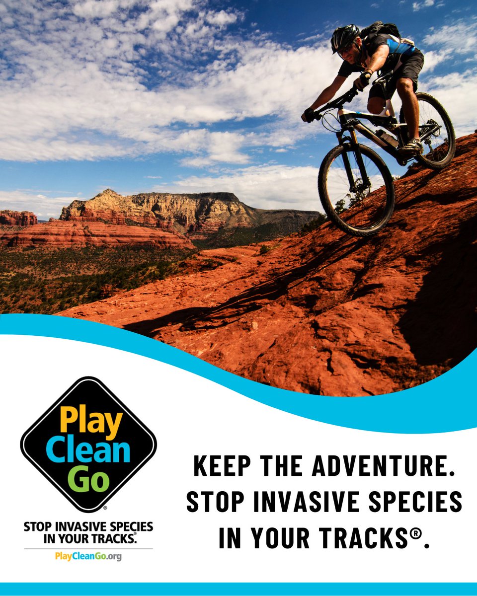 Ready to hit the trails this summer? Whether it’s desert, forest, or mountain, you can enjoy your ride and help protect these amazing outdoor places!  ✅ Start the day with clean shoes and gear ✅ Stay on marked trails to keep invasive species localized ✅ Use a handheld boot