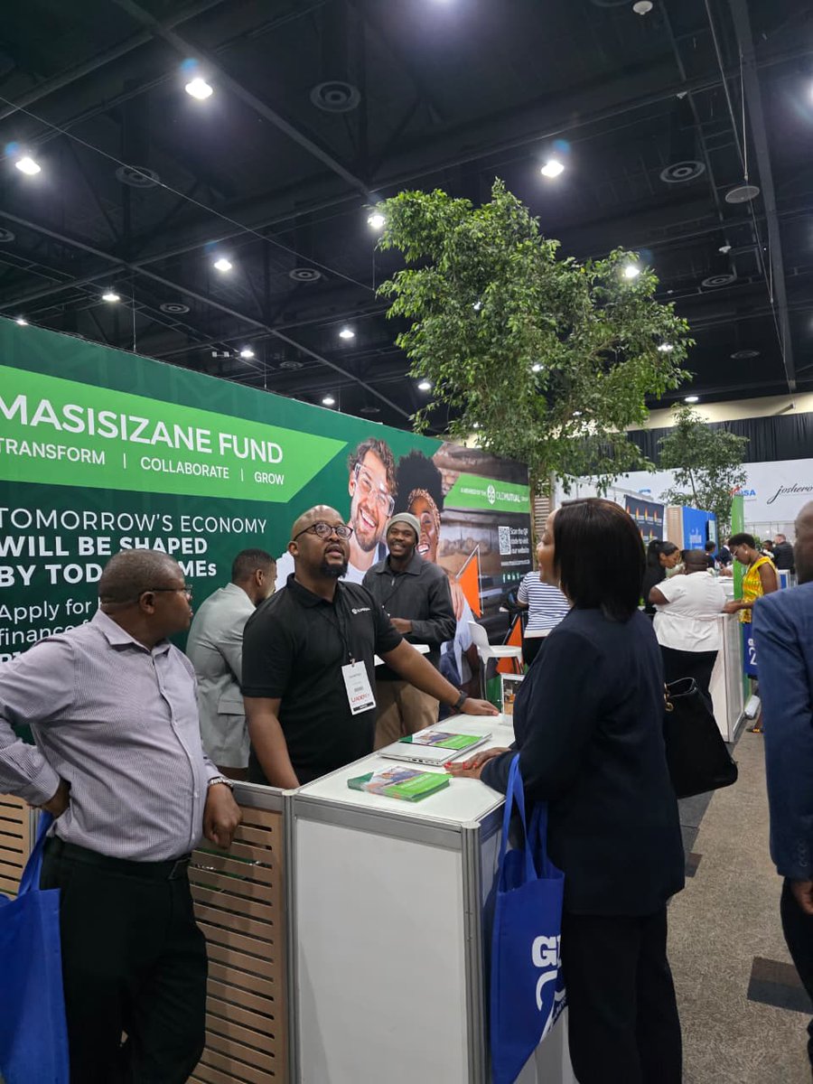 masisizanefund's tweet photo. We're at #LeaderEx's #MoneySummit today which is taking place at the @SCC_Joburg. If you're attending #LeaderEx2025 too, come and say hello! 

@Leader_coza #Masisizane #BusinessFunding #OldMutual https://t.co/r5alErVjVi