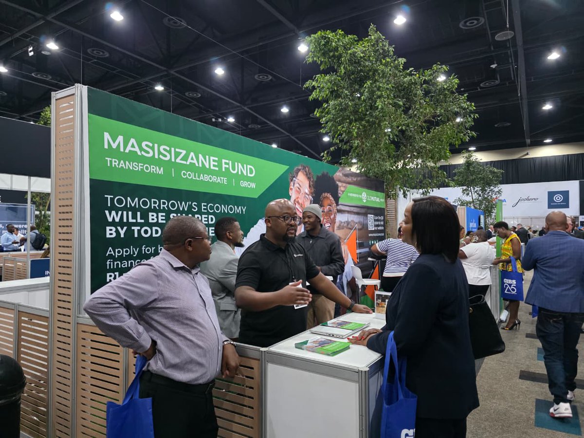 masisizanefund's tweet photo. We're at #LeaderEx's #MoneySummit today which is taking place at the @SCC_Joburg. If you're attending #LeaderEx2025 too, come and say hello! 

@Leader_coza #Masisizane #BusinessFunding #OldMutual https://t.co/r5alErVjVi