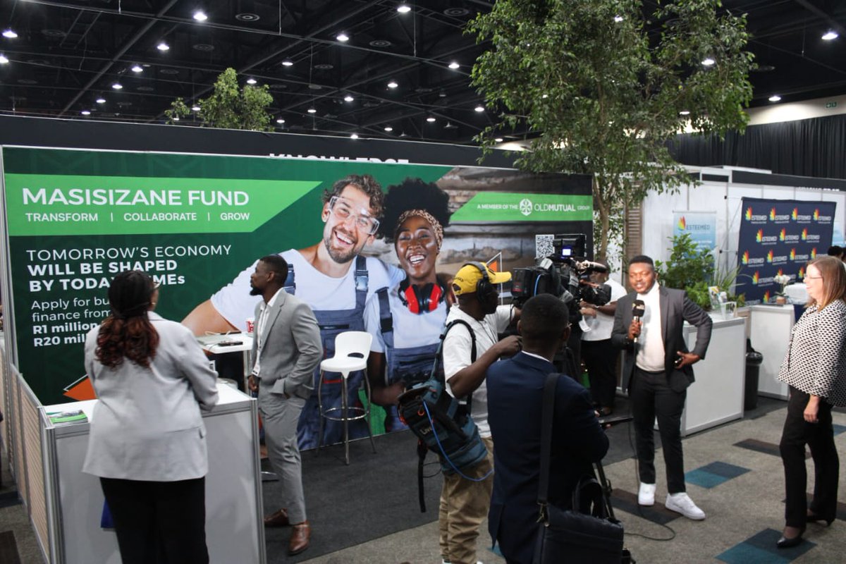 masisizanefund's tweet photo. We're at #LeaderEx's #MoneySummit today which is taking place at the @SCC_Joburg. If you're attending #LeaderEx2025 too, come and say hello! 

@Leader_coza #Masisizane #BusinessFunding #OldMutual https://t.co/r5alErVjVi