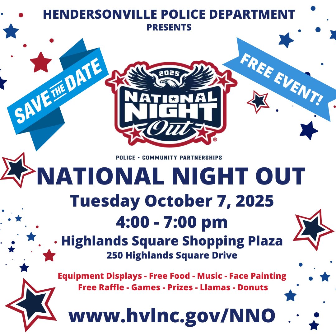 HPD to Host National Night Out October 7 ocv.im/d0rSC95