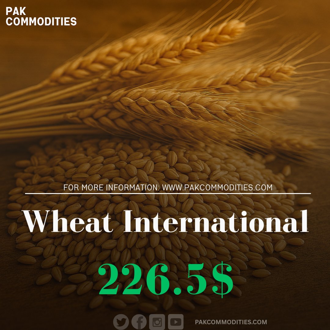 pakcommodities1's tweet image. Pak commodities Islamabad
#wheat #internationalmarket #pakcommodities