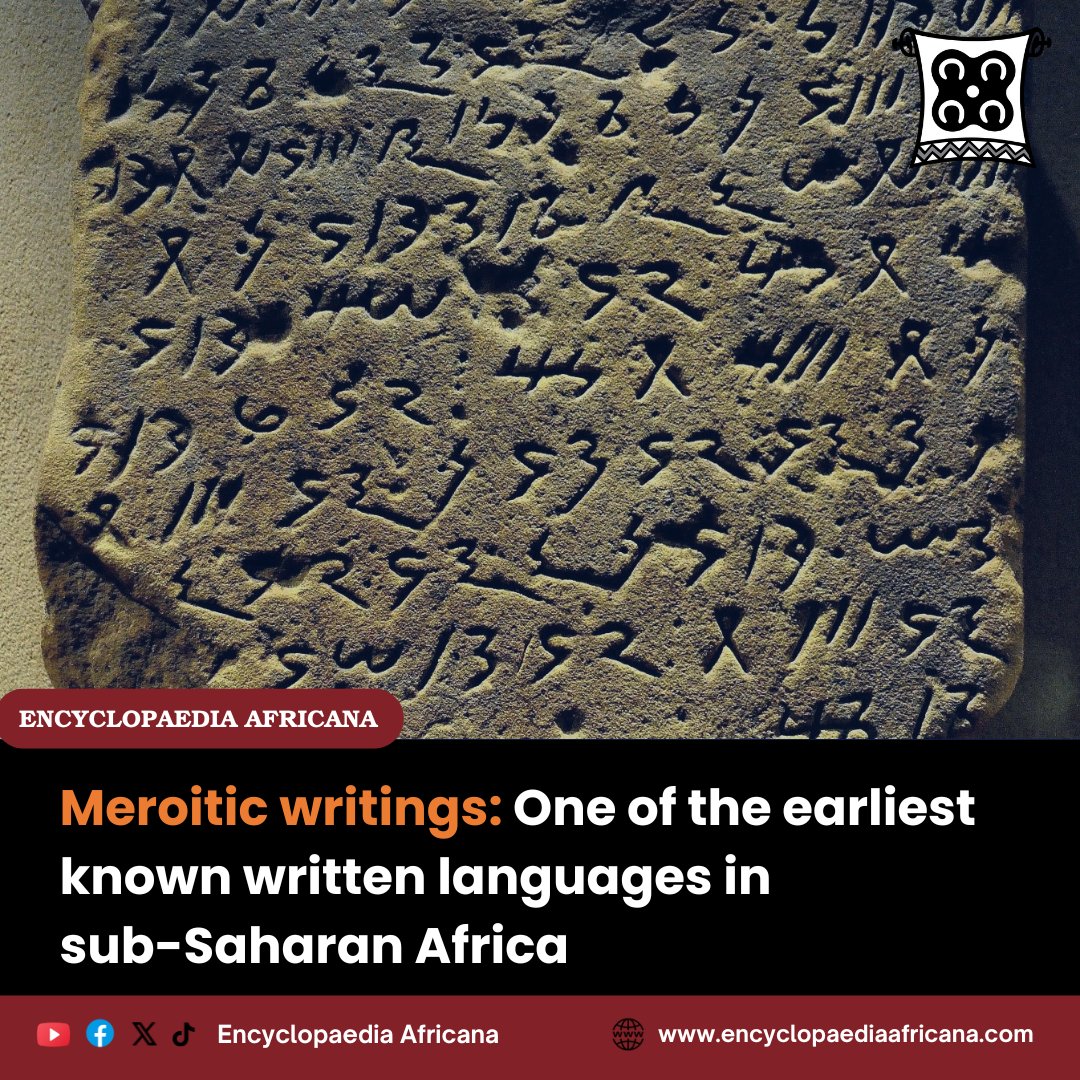 eaponline's tweet photo. Ancient voices etched in stone.
Read more here https://t.co/0U1hV2zAe0
#Meroitic #AfricanHistory #AncientScripts #SubSaharanAfrica #EncyclopaediaAfricana https://t.co/Ge5OaV383E