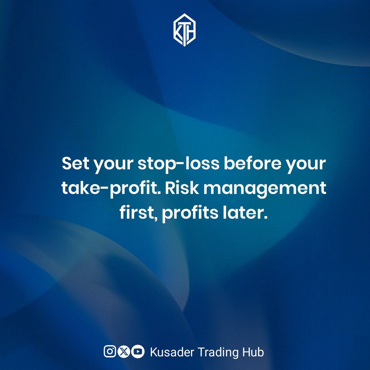 KusaderTrading's tweet image. Set your stop-loss before your take-profit. Risk management first, profits later.

#RiskManagement #SmartTrader #KusaderTradingHub
