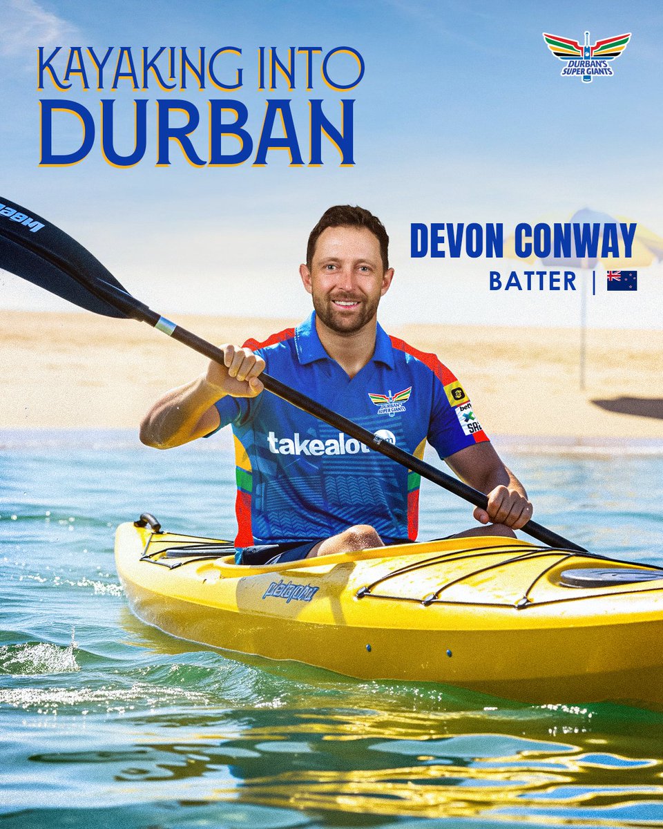 Paddling his way back to South Africa 🇿🇦

Devon Conway is a SUPER GIANT 😍