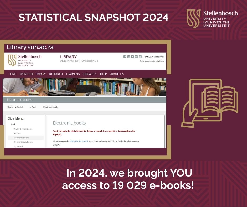 Did you know?
In 2024, the Library brought YOU access to 𝟏𝟗,𝟎𝟐𝟗 𝐞-𝐛𝐨𝐨𝐤𝐬– putting information right at your fingertips!