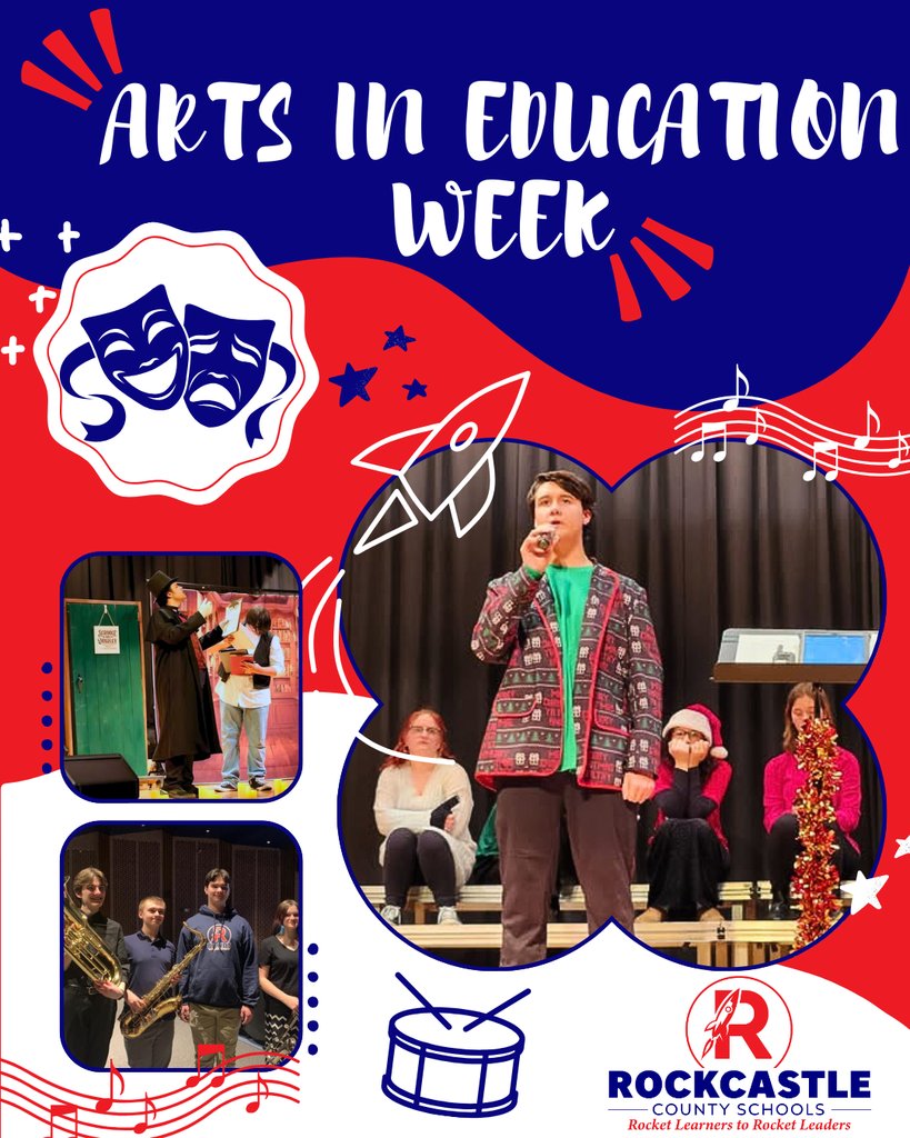 This week, we celebrate Arts in Education Week! From music and theater to visual arts, we are proud of the creativity and talent that shines across Rockcastle County Schools. 🚀