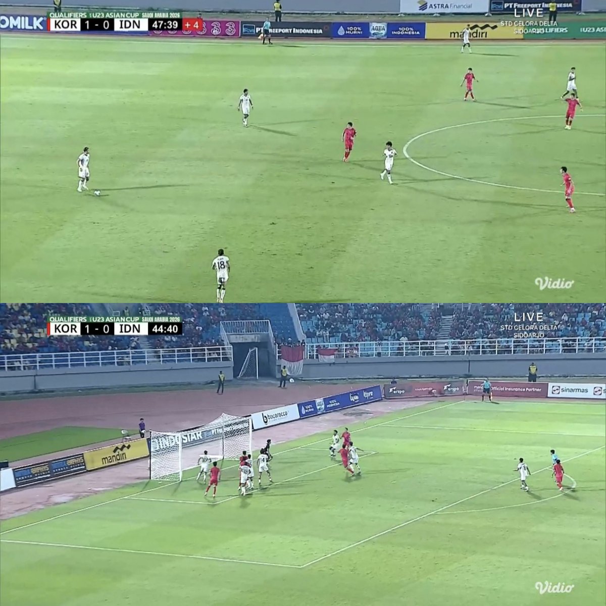 idextratime's tweet photo. Kualifikasi AFCU23 
HT : Korea Selatan 1-0 Indonesia 

⚽ Hwang Do-yoon 7'

Ada sepatah dua patah kata? https://t.co/Xl9AMffWyp