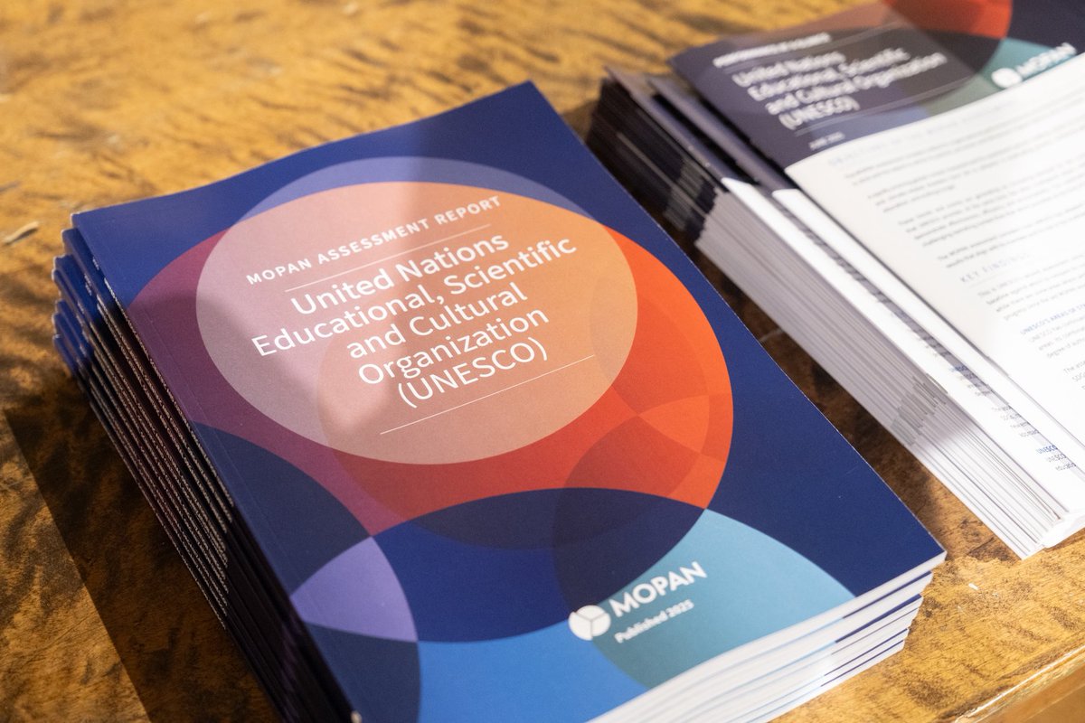 UNESCO's tweet photo. “UNESCO welcomes the recognition of its continued effectiveness, relevance and its ability to meet the high standards of a modern multilateral Organization.” - @AAzoulay 

Director-General joined @MOPANnetwork in Paris for the launch of the 2025 Assessment of UNESCO.

📖 Read more: https://t.co/no55VydvnB
📊 Full report: https://t.co/07wO0WHRdb