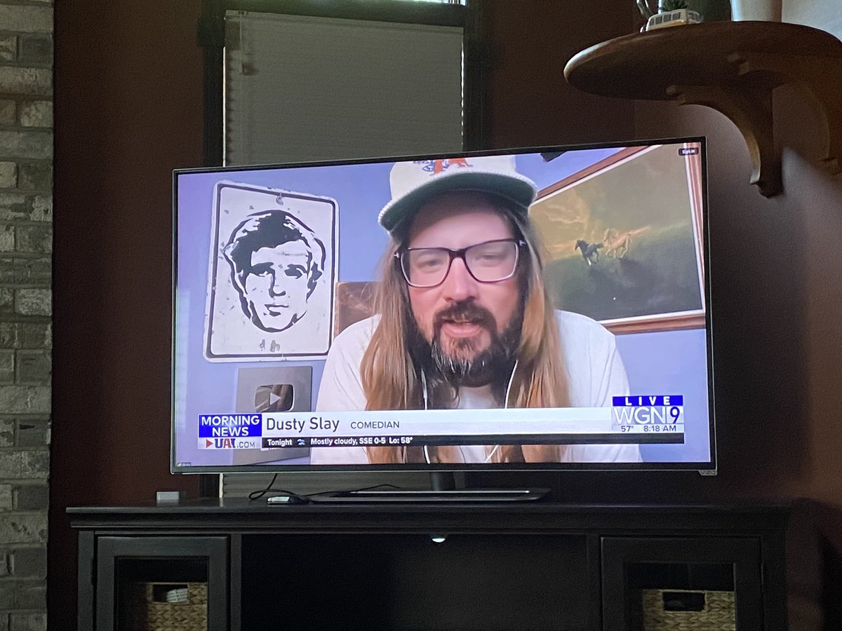 CrowsFeetBlog's tweet image. Hey @dustyslay! You made my morning seeing you on @WGNMorningNews. Can’t wait to catch your show in #Chicago this fall! 
@nateland_ent