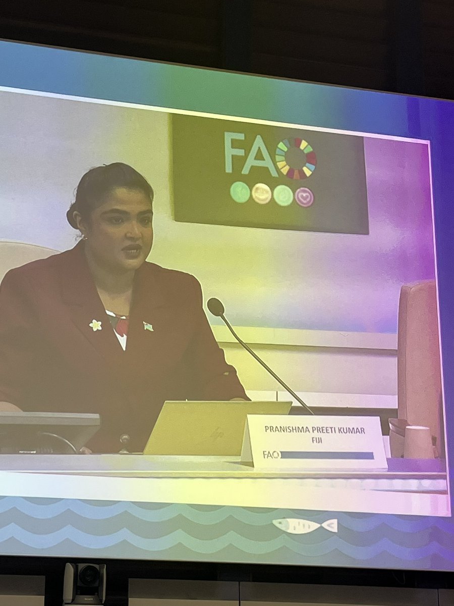Sustainability is not a barrier but an opportunity 
- 
Pranisma Preeti Kumar <a href="/FisheriesOf/">Ministry of Fisheries, Fiji</a> &amp; chair of #COFIFT  when closing an event dedicated to the Review of the world marine fishery resources
openknowledge.fao.org/items/8bf1f881… #BlueTransformation #SustainableFisheries