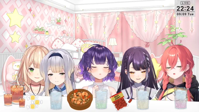 女子会!!!なんか増えてるw #あかりーむ